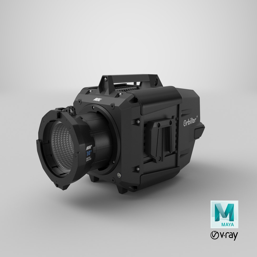 ARRI Orbiter Professional LED Fixture - Black - Without Tripod 3D model https://p.turbosquid.com/ts-thumb/yf/w7l1aR/vZ/stemcell_maya_vray_render/png/1688292731/1920x1080/fit_q87/2b091fb23d7ecaca82541f2cad524005cb5d0551/stemcell_maya_vray_render.jpg