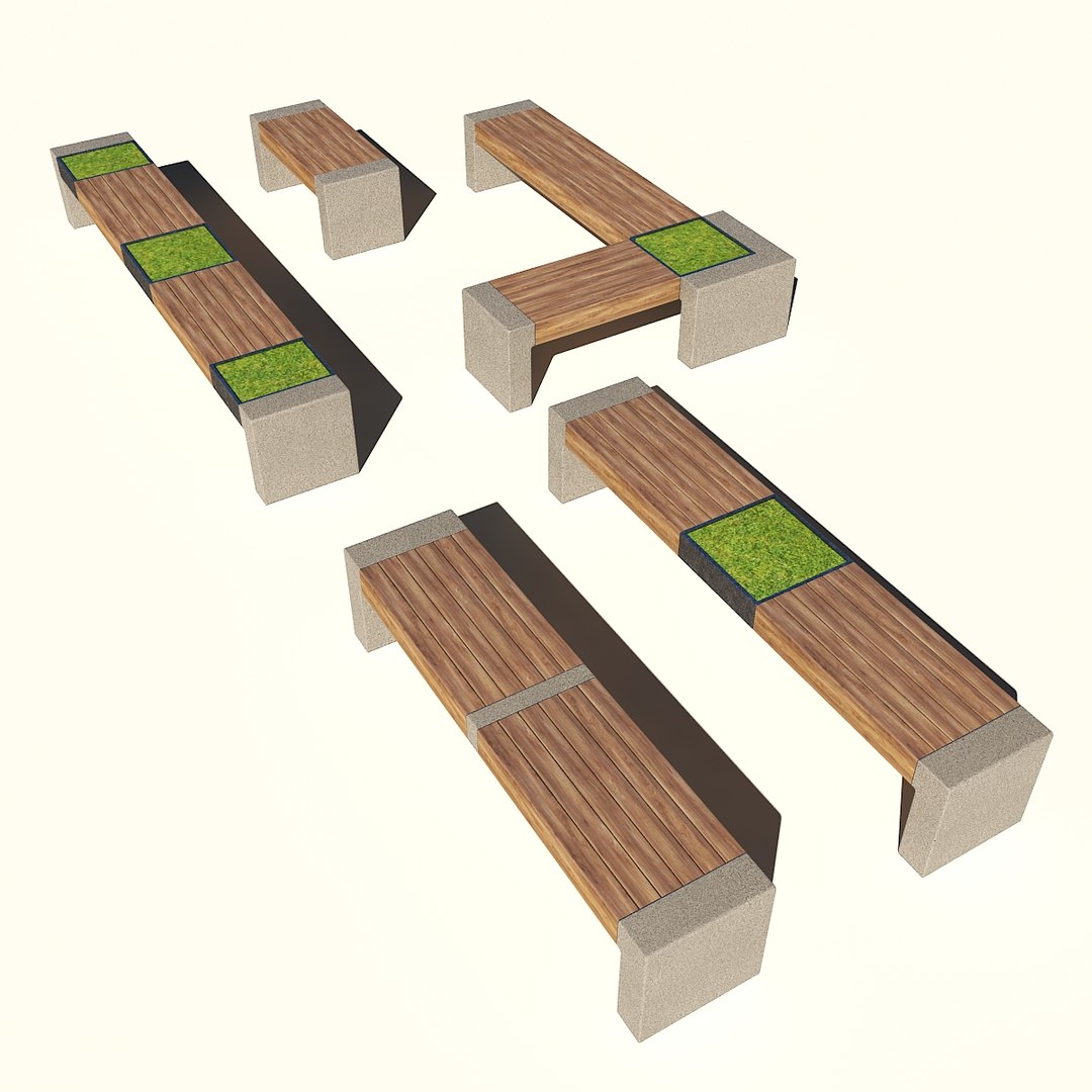 3D Model Bench Modern - TurboSquid 1597147