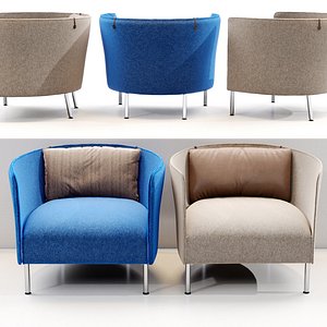 Sartor C Armchair by Living Divani 3D