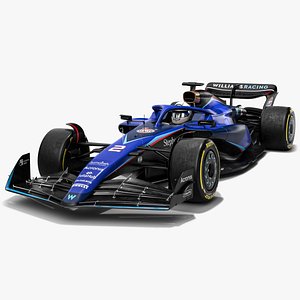 3D Williams Racing FW45 F1 Team Formula 1 Season 2023 model