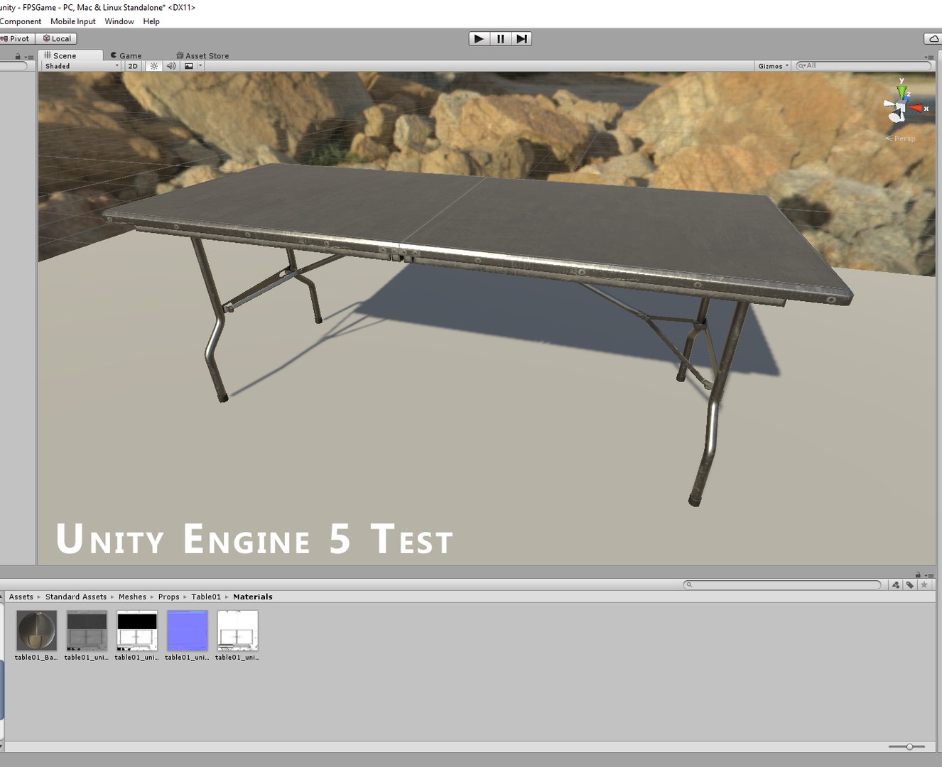 3d Table Asset Real