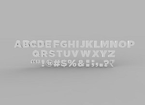 Letters and symbols