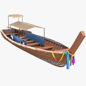 Traditional Thai Longtail Boat