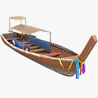 Traditional Thai Longtail Boat