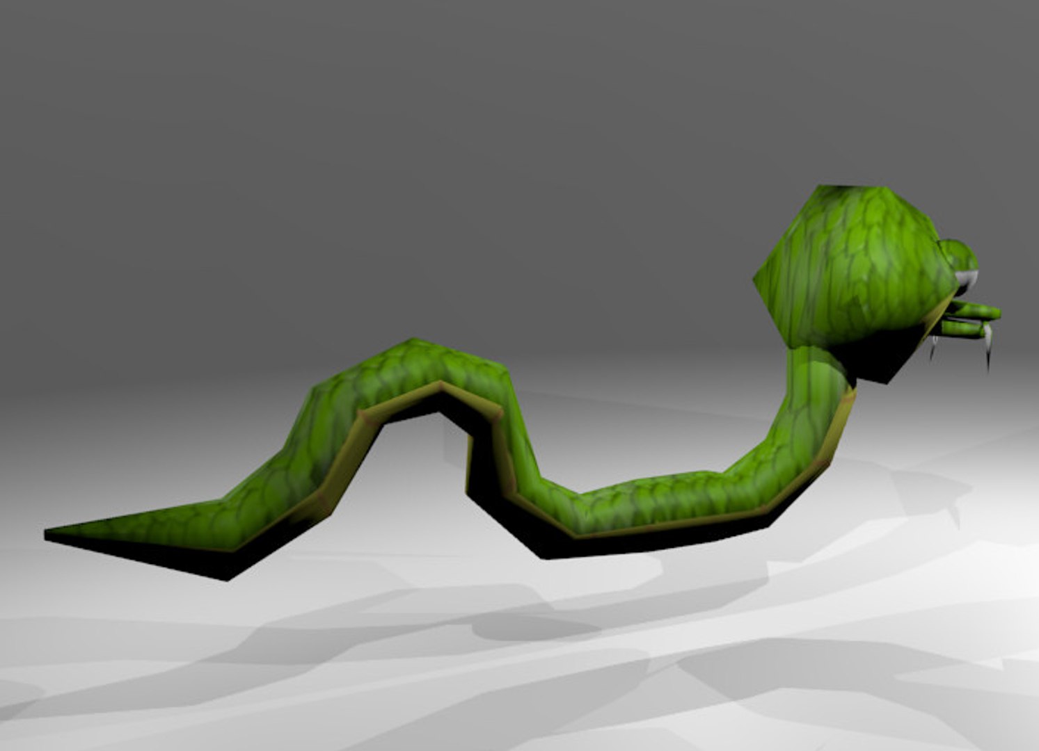 Rigged Monster Snake 3d Model
