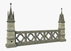 Fantasy Ancient Pillar Fence 2