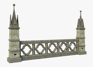 Fantasy Ancient Pillar Fence 2