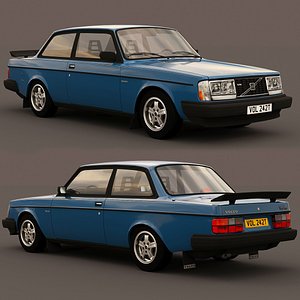 volvo 242 turbo 1983 3D model