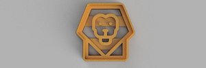 LION COOKIE CUTTER 3D