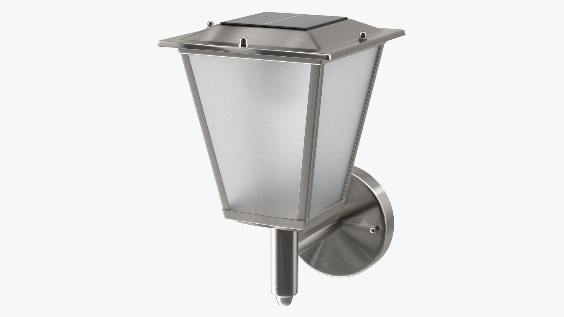 Classical Design Solar LED Outdoor Wall Lamp 3D model preview