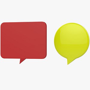 3D conversation think icons