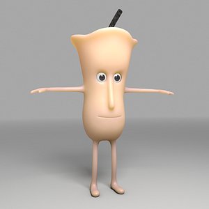 3D character candle
