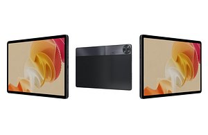 3D Realme Pad 2 Gray Low Poly model
