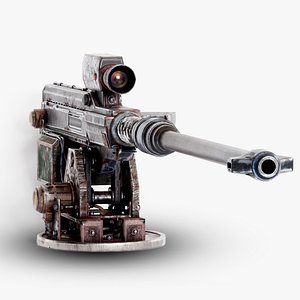 Sniper super rifle turret gun da1 3D model