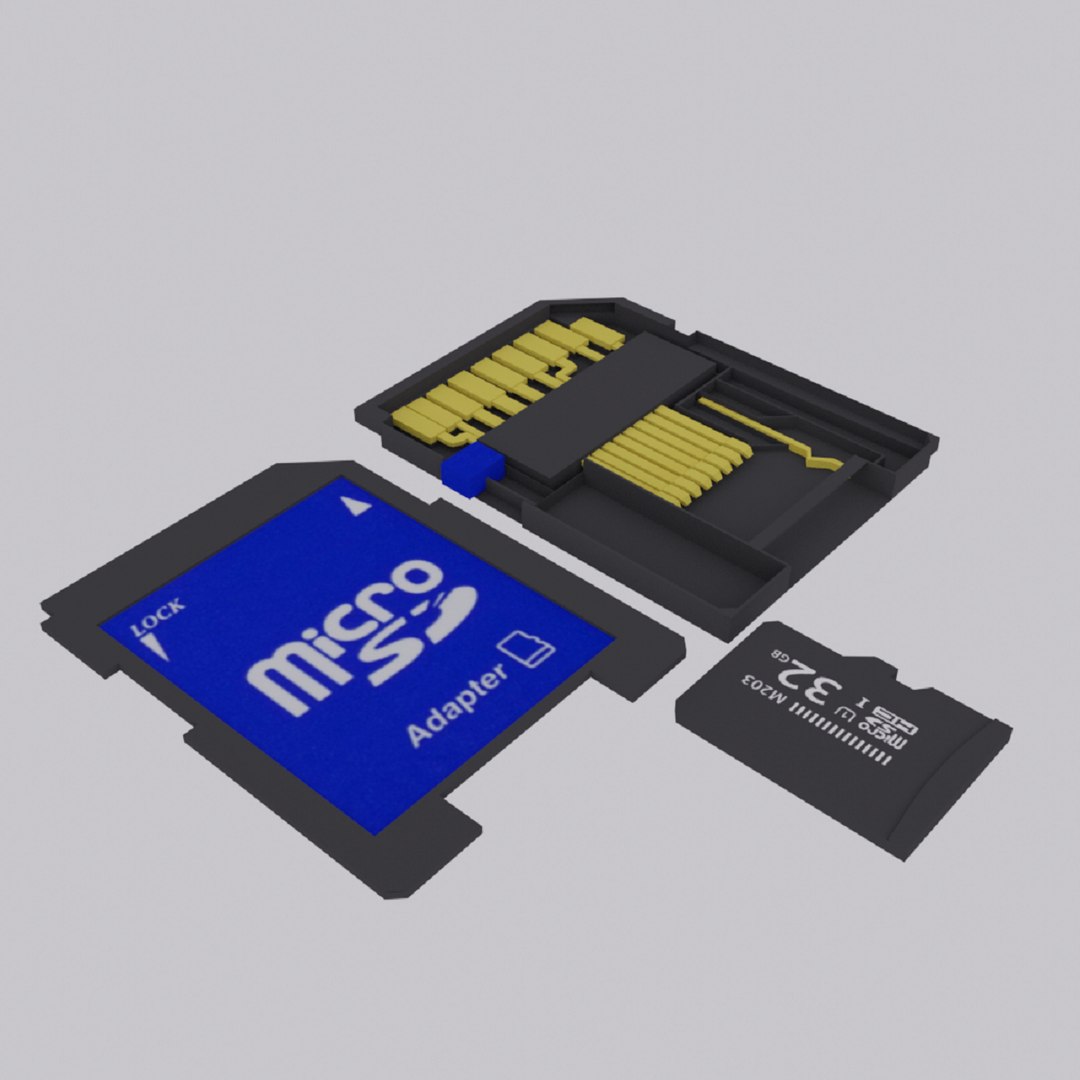 3D Sd Card TurboSquid 1487451