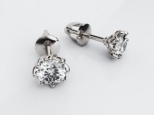 3D glorious earrings 8 model