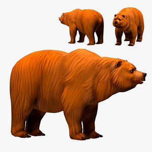 bear low-poly model