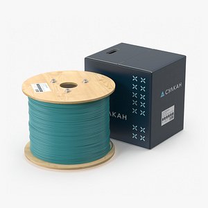 Wire Coil with Box 3D model