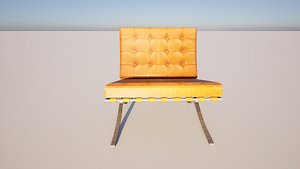 3D barcelona chair
