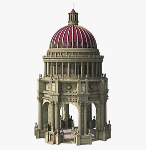 3D Fantasy Dome Classic Temple