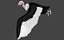 Two different version of vulture flying and sitting bird collection rigged and low poly