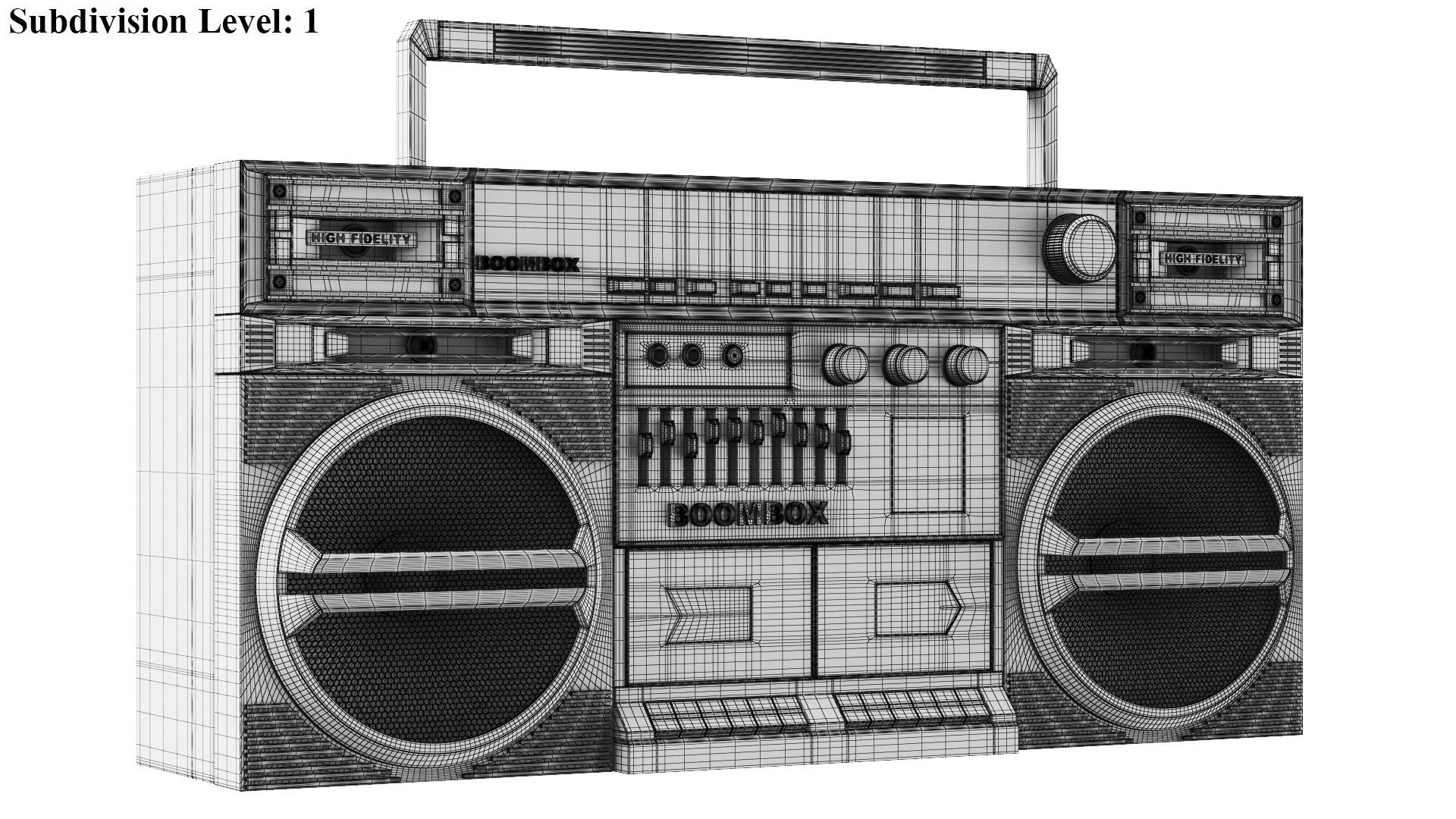 3D Detailed Cassette Player model https://p.turbosquid.com/ts-thumb/yg/mKSFxz/Rs/boombox10/jpg/1782624153/1920x1080/fit_q87/6c98fd6d0a9bef8ba2fc851377a14f303a8e94cc/boombox10.jpg