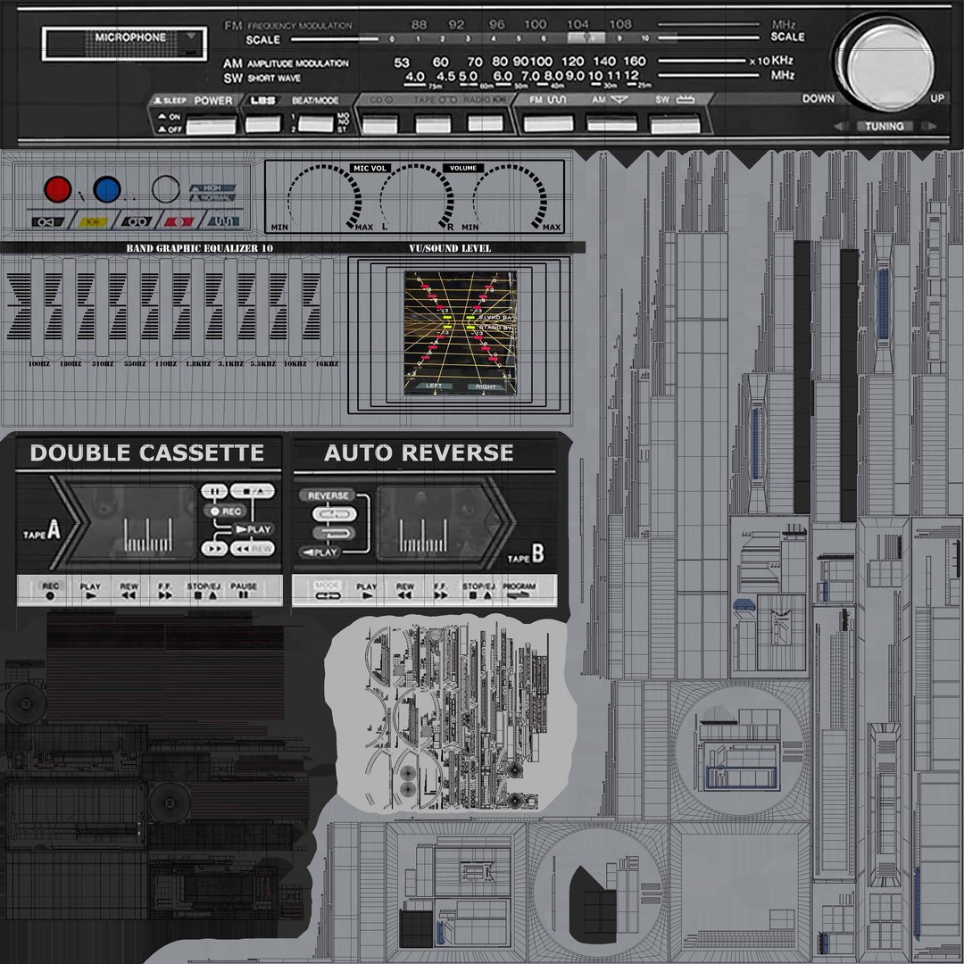 3D Detailed Cassette Player model https://p.turbosquid.com/ts-thumb/yg/mKSFxz/kn/boombox11/jpg/1782624153/1920x1080/fit_q87/394c35aa2303dd30896b26143c13283094cb6074/boombox11.jpg