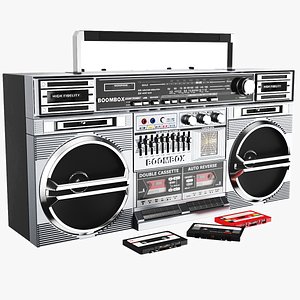 3D Detailed Cassette Player model