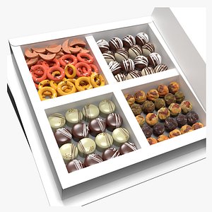 Chocolate Candy Box 3D Model model
