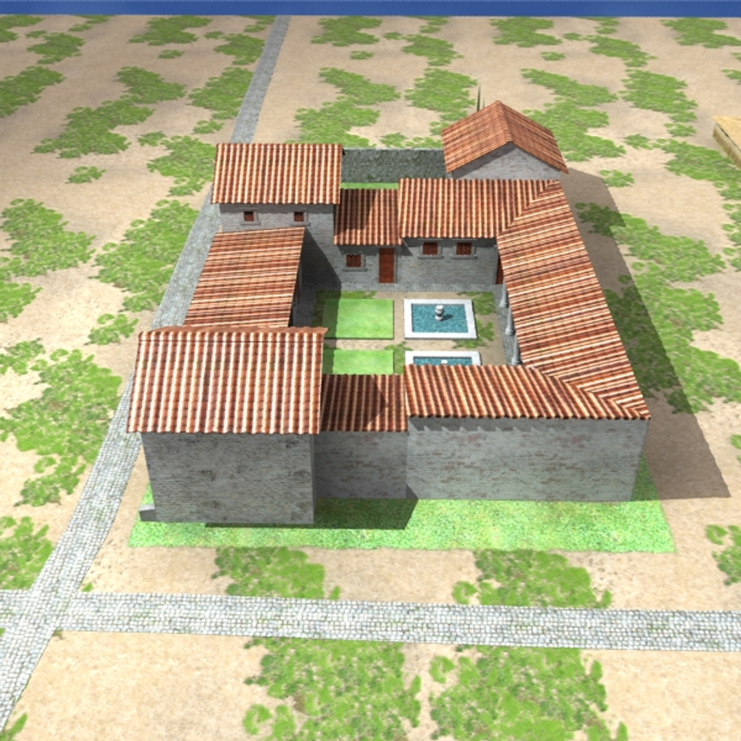 3d Max Roman Villa Rustica