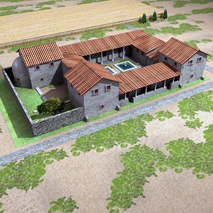 3d max roman villa rustica