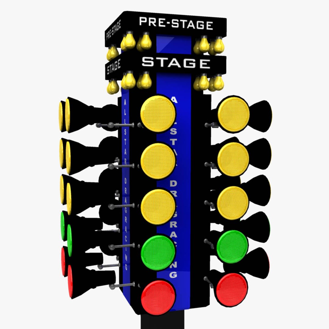 Drag Racing Christmas Tree Obj