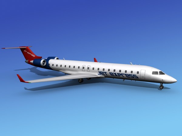 crj700 bombardier jets 3d obj