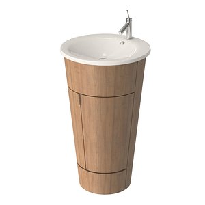starck washbasin wooden 3D model