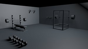 gym props pack 3d model