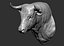 3D bull head model