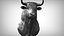 3D bull head model