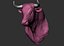 3D bull head model
