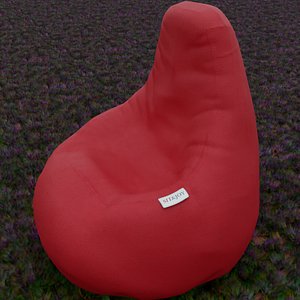 3D model Bean Bag Chair Low-Poly PBR 3D Model
