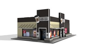 generic fast food restaurant 3D model
