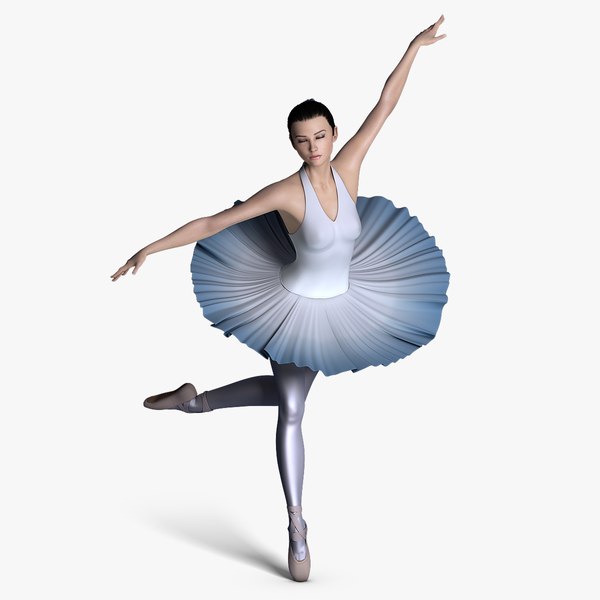 ballerina nina mouth 3d max