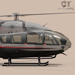 3d model ec145 executive