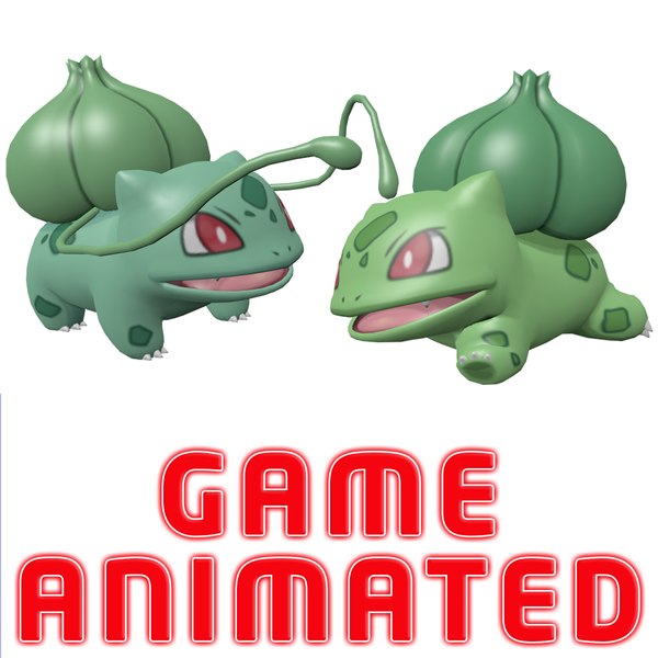 3D pokemon bulbasaur model