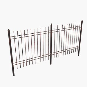 Old Rusty Fence 3D