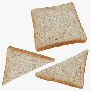 3D Bread Slice Collection model