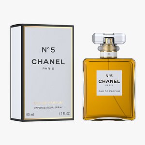 3D model Chanel No 5 Perfume With Box