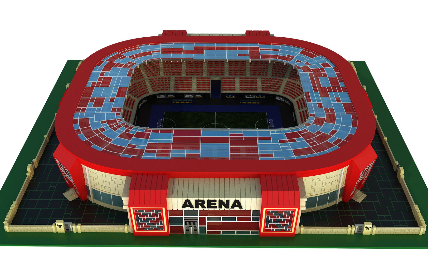 3D Arena Multi Purpose Architectural Model - TurboSquid 1627394