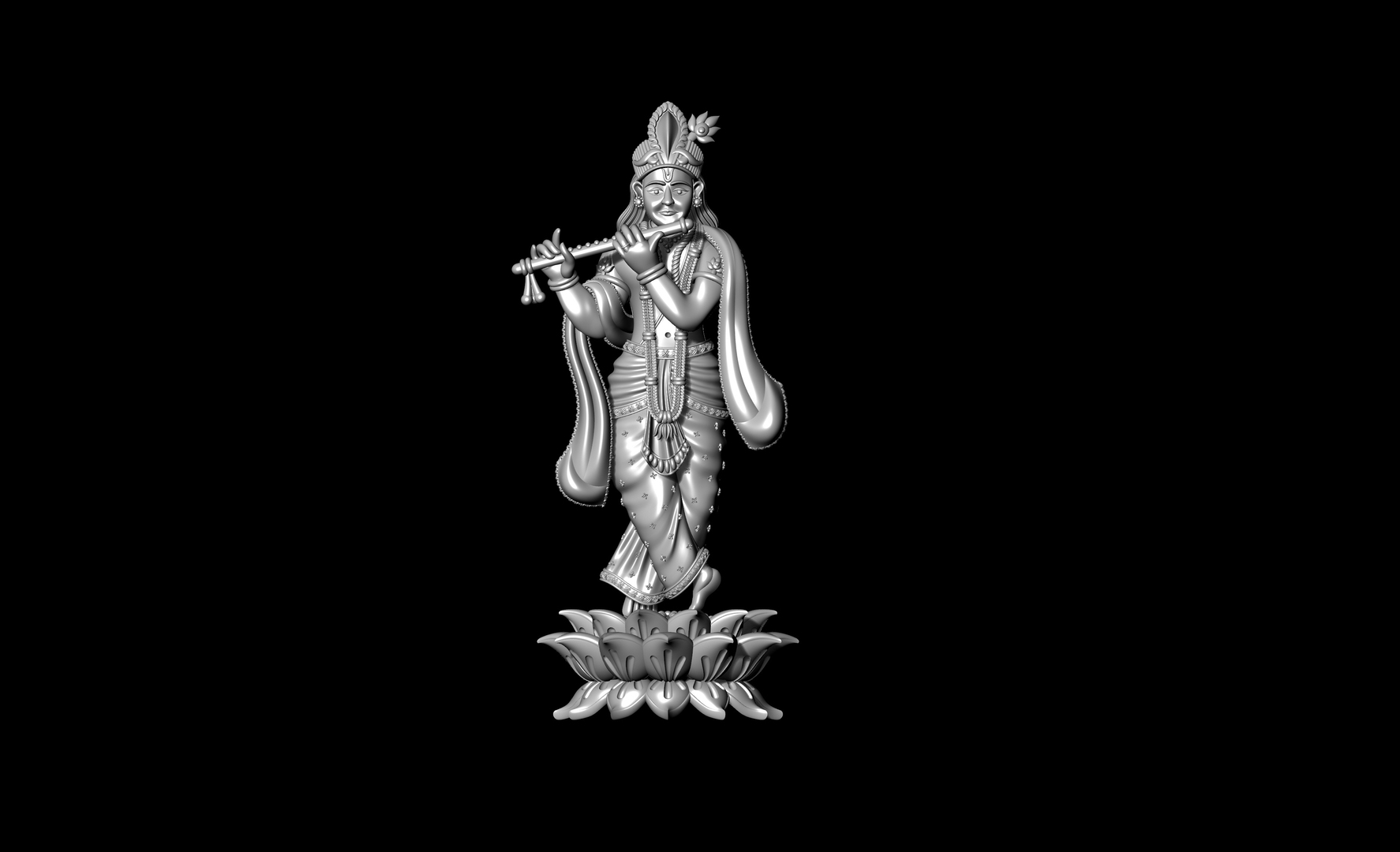 3D Krishna-3dm-Statue model - TurboSquid 1736633