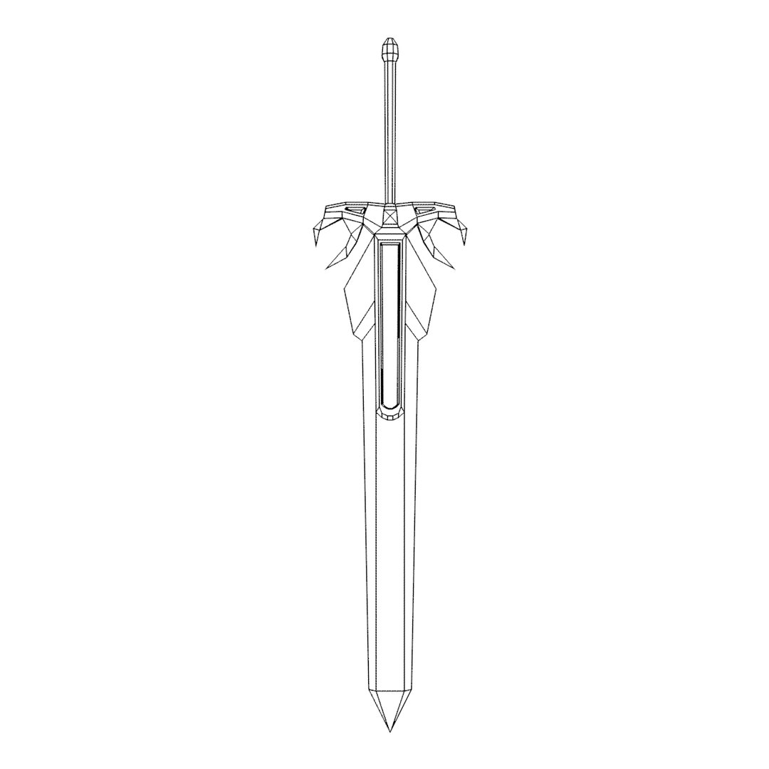 sword 3d model