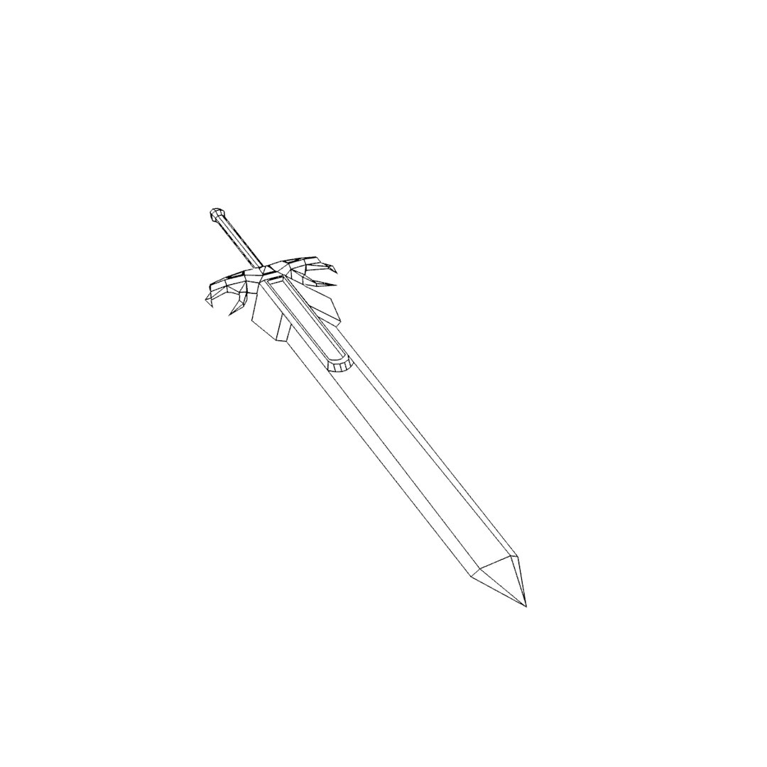 sword 3d model